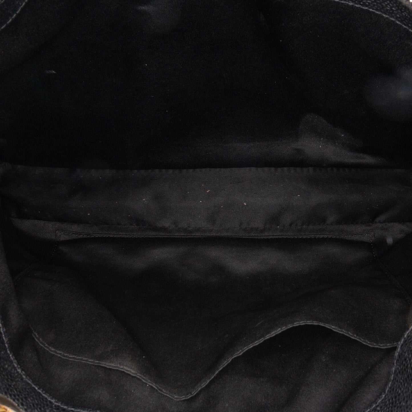 Black Chanel Caviar Grand Shopping Tote
