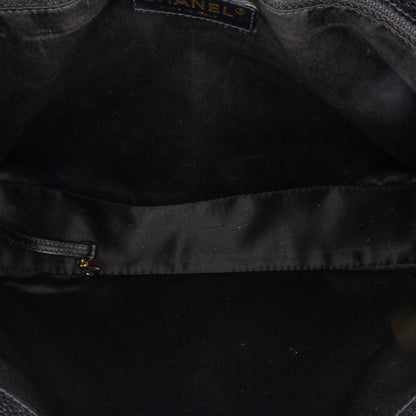Black Chanel Caviar Grand Shopping Tote