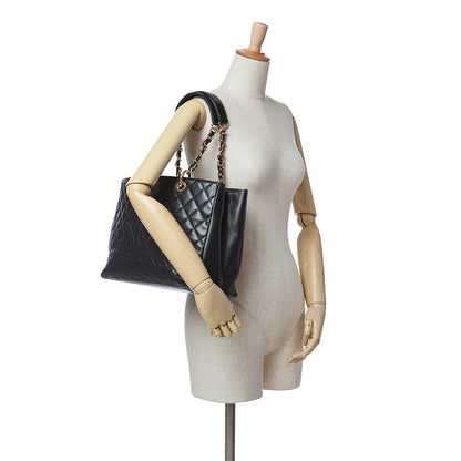 Black Chanel Caviar Grand Shopping Tote
