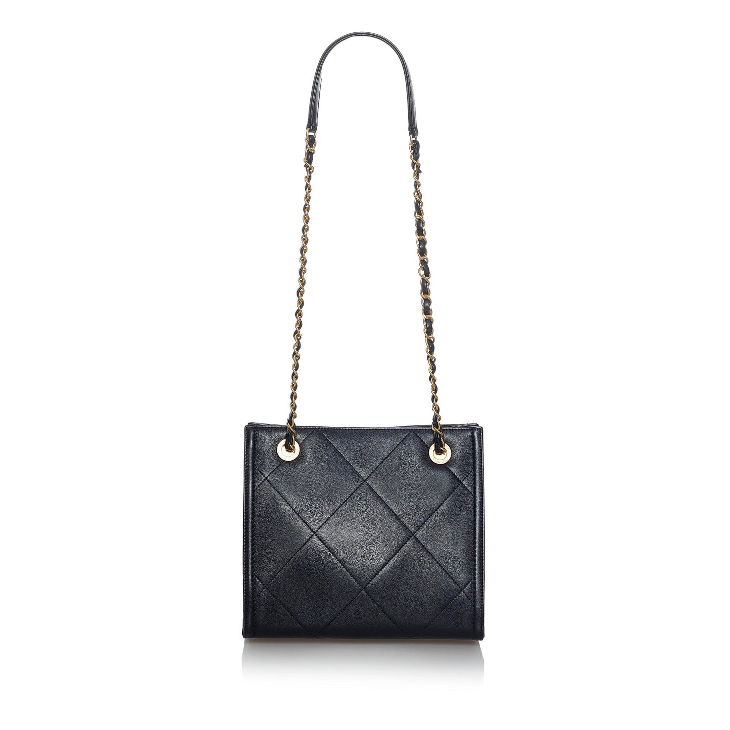 Chanel Shopper Tote Mini Black Calfskin Gold