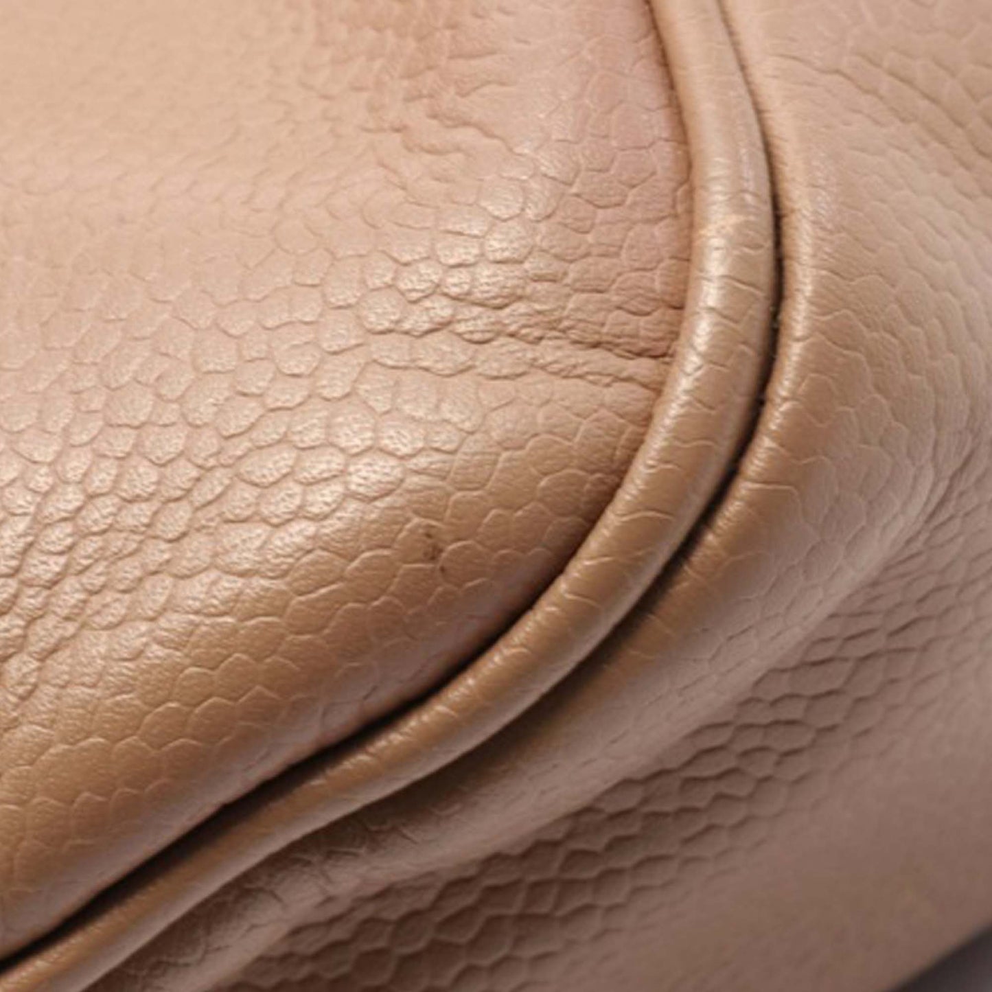 Brown Chanel Caviar Button Handbag