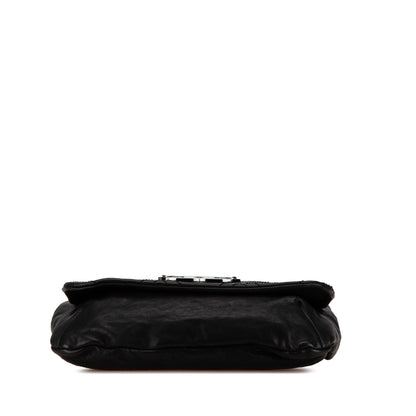 Black Chanel Quilted Calfskin Double Stitch Crossbody
