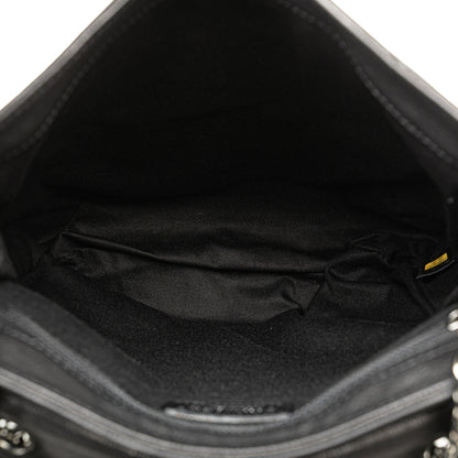 Black Chanel Quilted Calfskin Double Stitch Crossbody