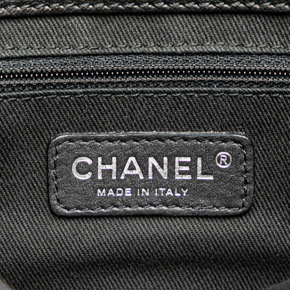 Black Chanel Quilted Calfskin Double Stitch Crossbody