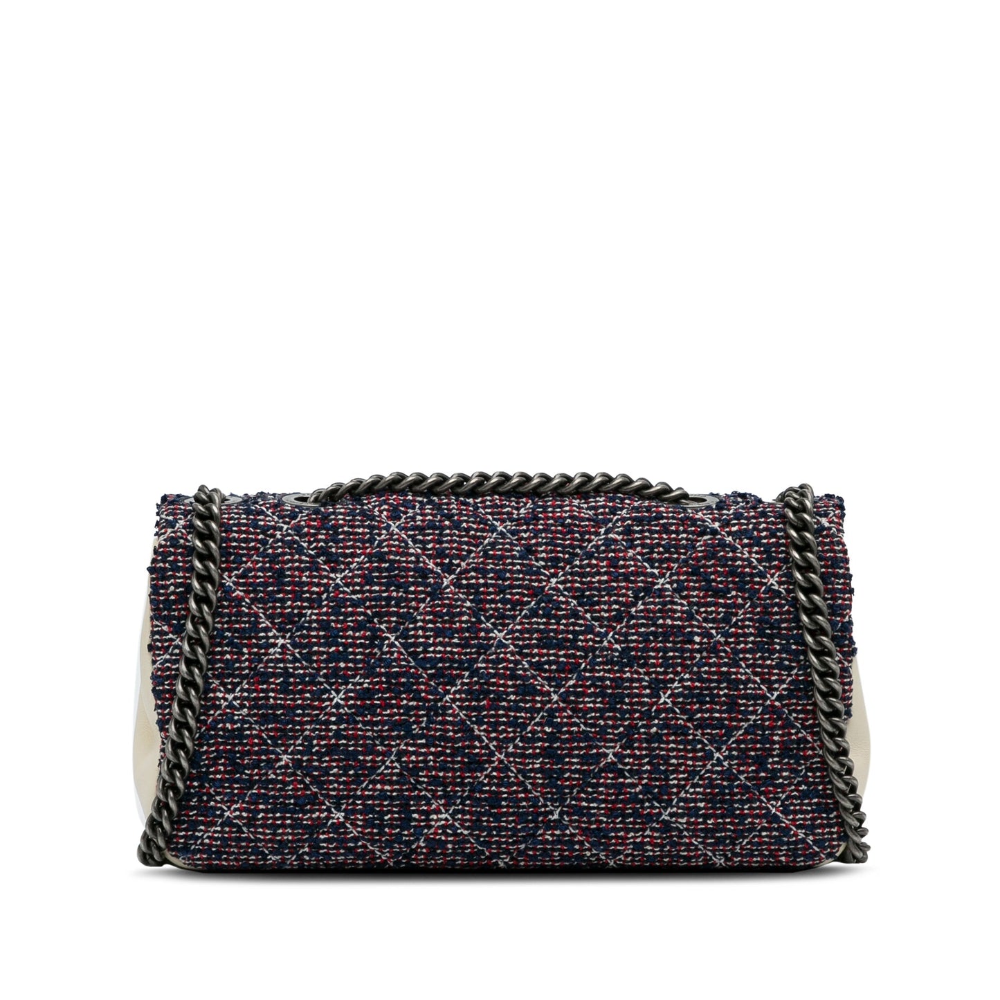 Blue Chanel Small Classic Tweed Flap Bag
