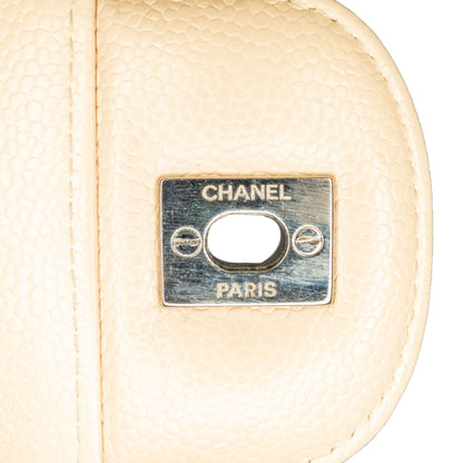 Brown Chanel Jumbo Classic Caviar Single Flap Bag