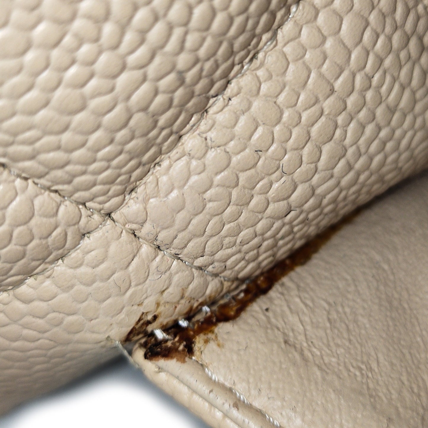 Brown Chanel Jumbo Classic Caviar Single Flap Bag