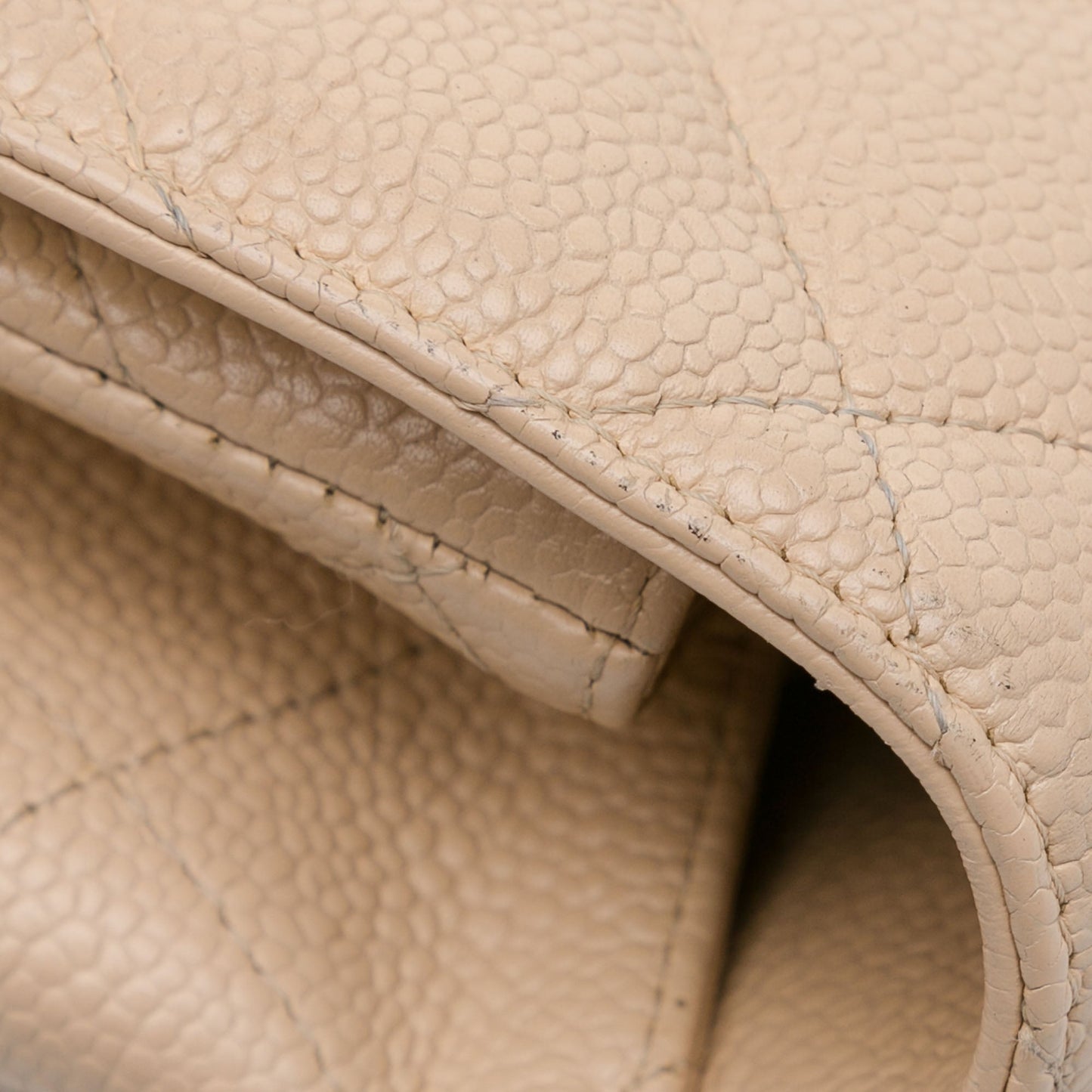 Brown Chanel Jumbo Classic Caviar Single Flap Bag