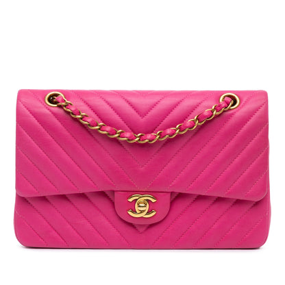 Chanel Sac Medium Classic Chevron Lambskin Double Flap