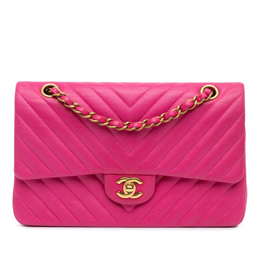 Chanel Sac Medium Classic Chevron Lambskin Double Flap