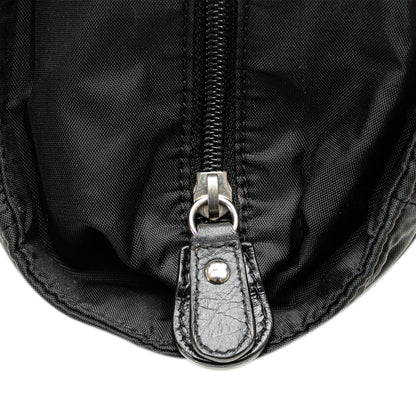 Black Chanel Quilted Nylon Paris-New York Line Tote
