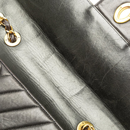 Chanel Sac Maxi XL Chevron Lambskin Single Flap