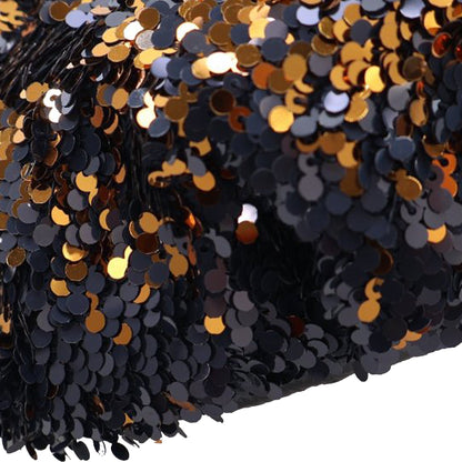 Blue Chanel Sequin Embellished Glazed Calfskin Belt Bag