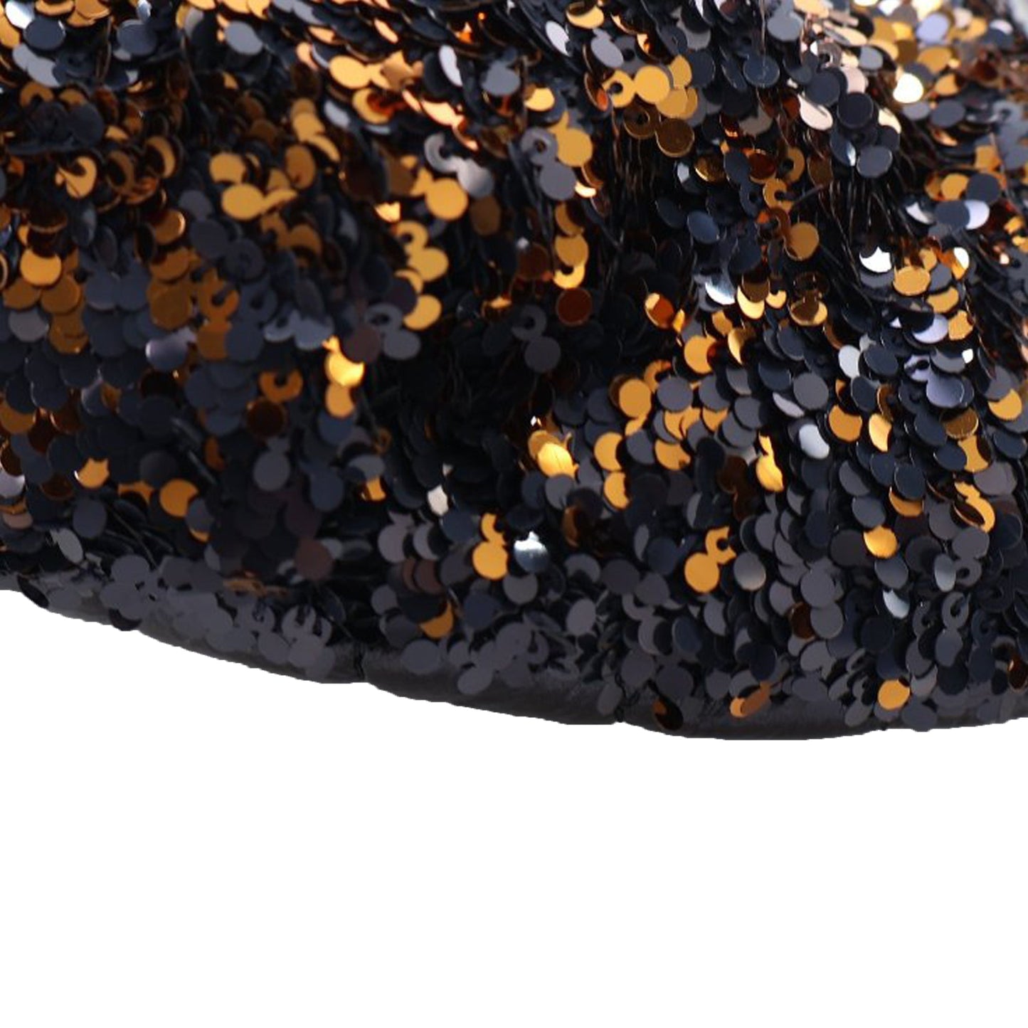 Blue Chanel Sequin Embellished Glazed Calfskin Belt Bag