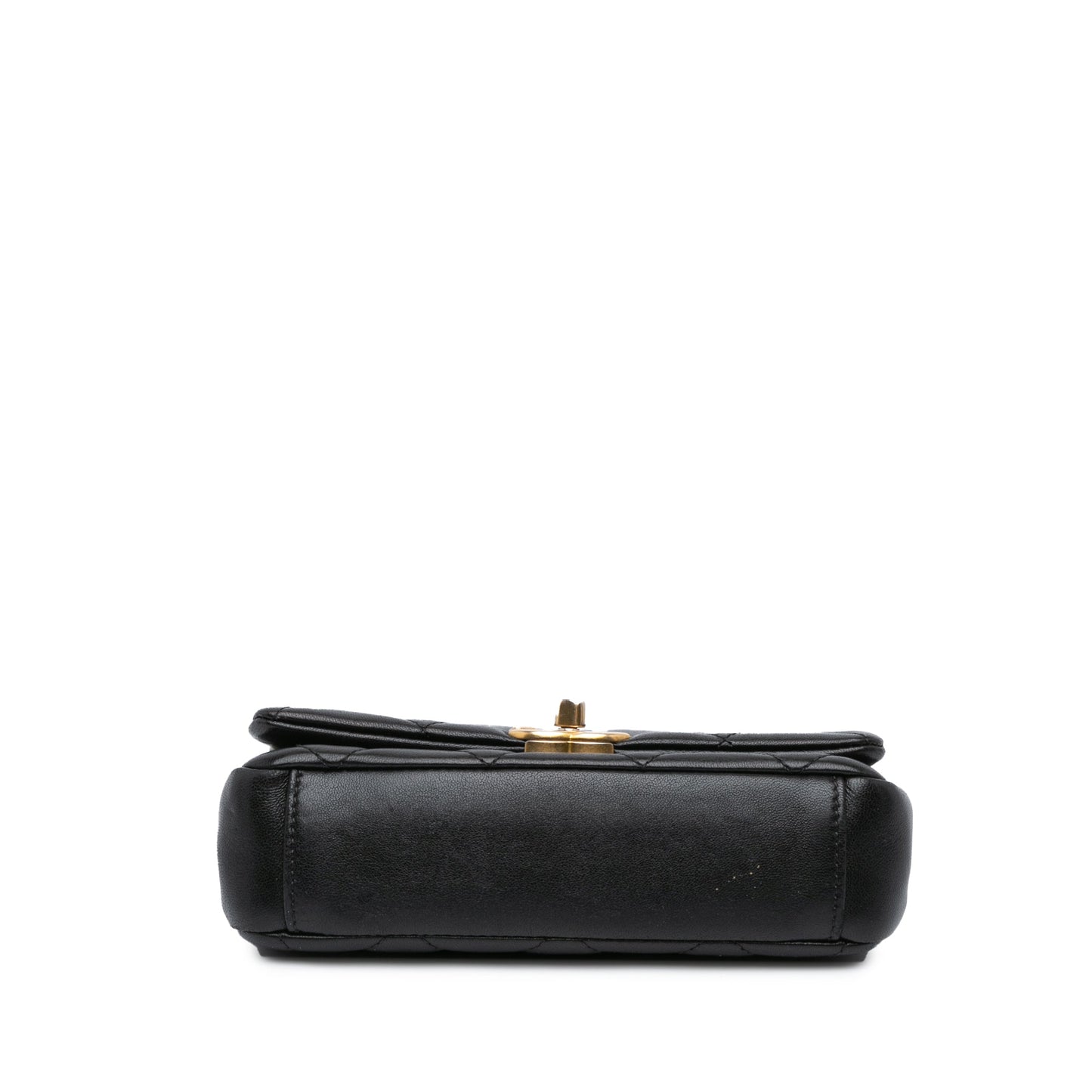 Black Chanel Small Quilted Lambskin Chain is More Flap Satchel