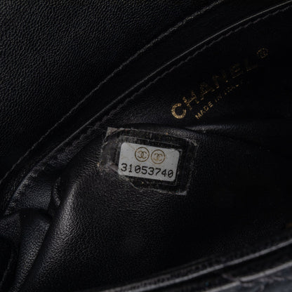 Black Chanel Small Quilted Lambskin Chain is More Flap Satchel