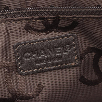 Brown Chanel CC Wild Stitch Calfskin Handbag