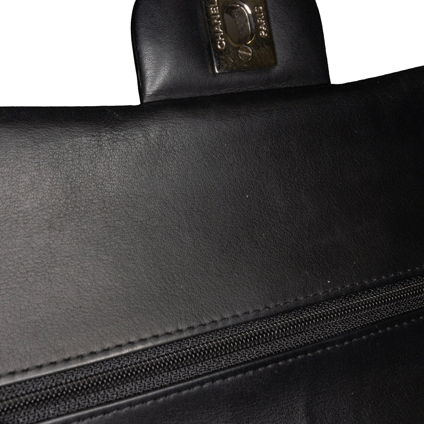 Black Chanel Medium Classic Patent Double Flap Shoulder Bag