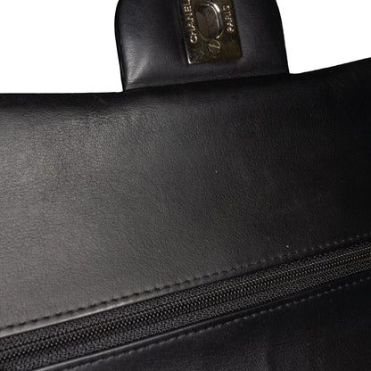 Black Chanel Medium Classic Patent Double Flap Shoulder Bag