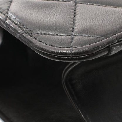 Black Chanel CC Quilted Lambskin Single Flap Crossbody Bag