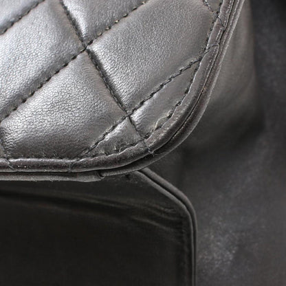 Black Chanel CC Quilted Lambskin Single Flap Crossbody Bag