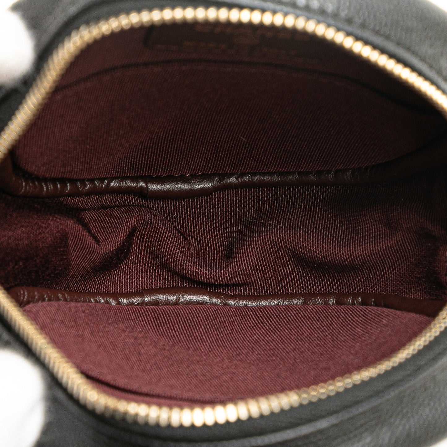 Black Chanel CC Quilted Caviar Round Clutch With Chain Crossbody Bag