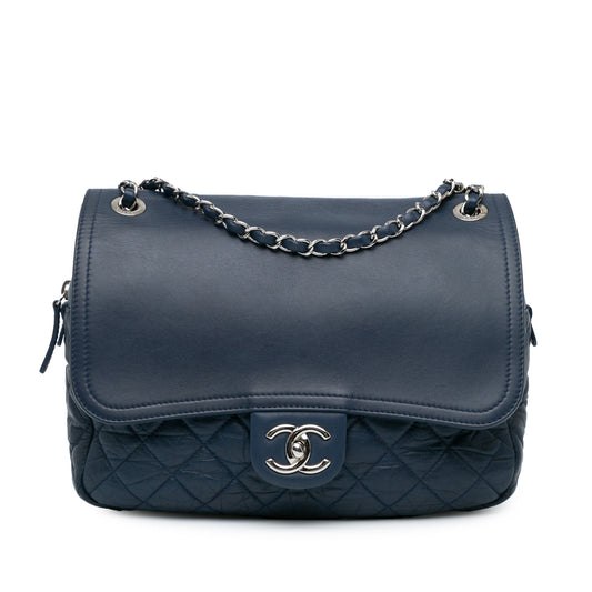 Chanel Sac Quilted Calfskin Easy Zip Flap