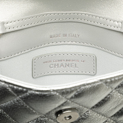 Chanel Sac Metallic Lambskin Crystal Star Chain Belt Bag