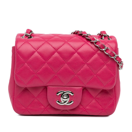 Chanel Sac Mini Square Classic Lambskin Single Flap