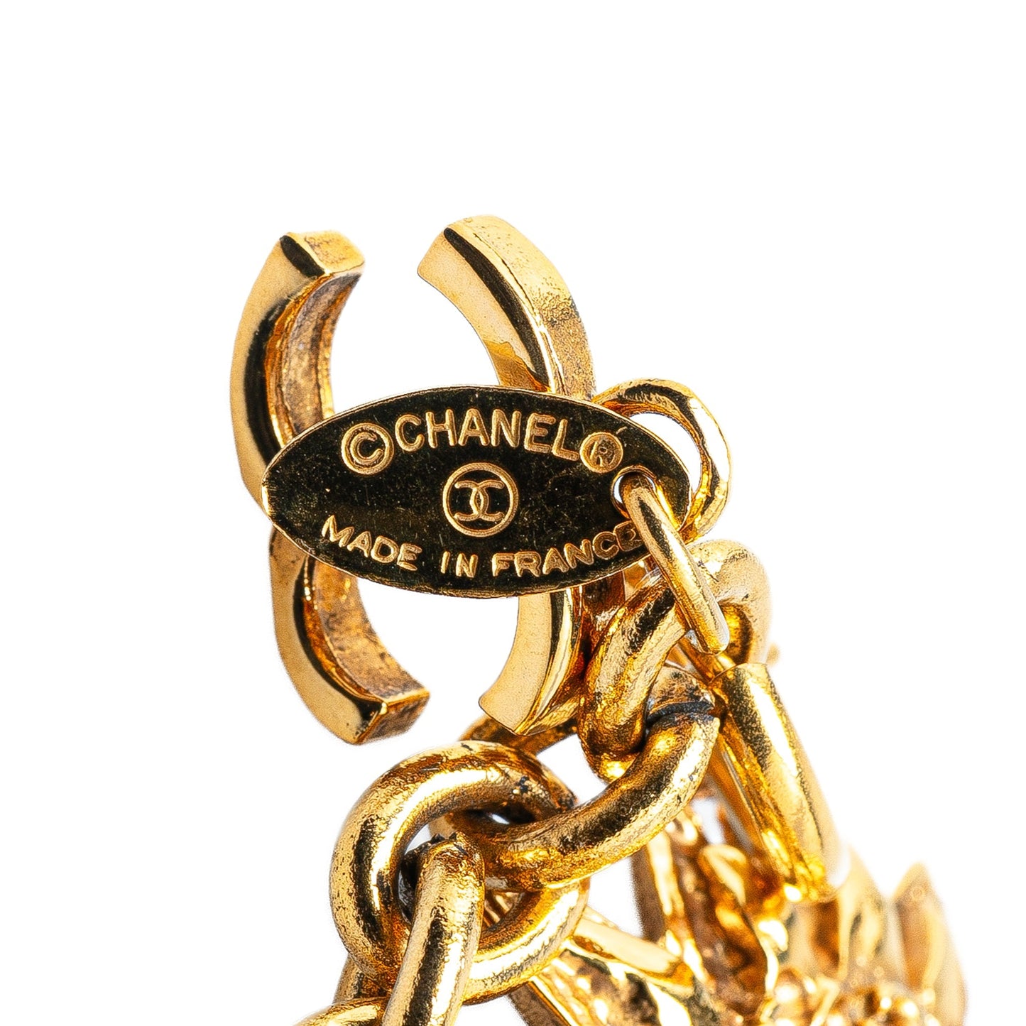 Gold Chanel Gold Plated Lion Head Bracelet