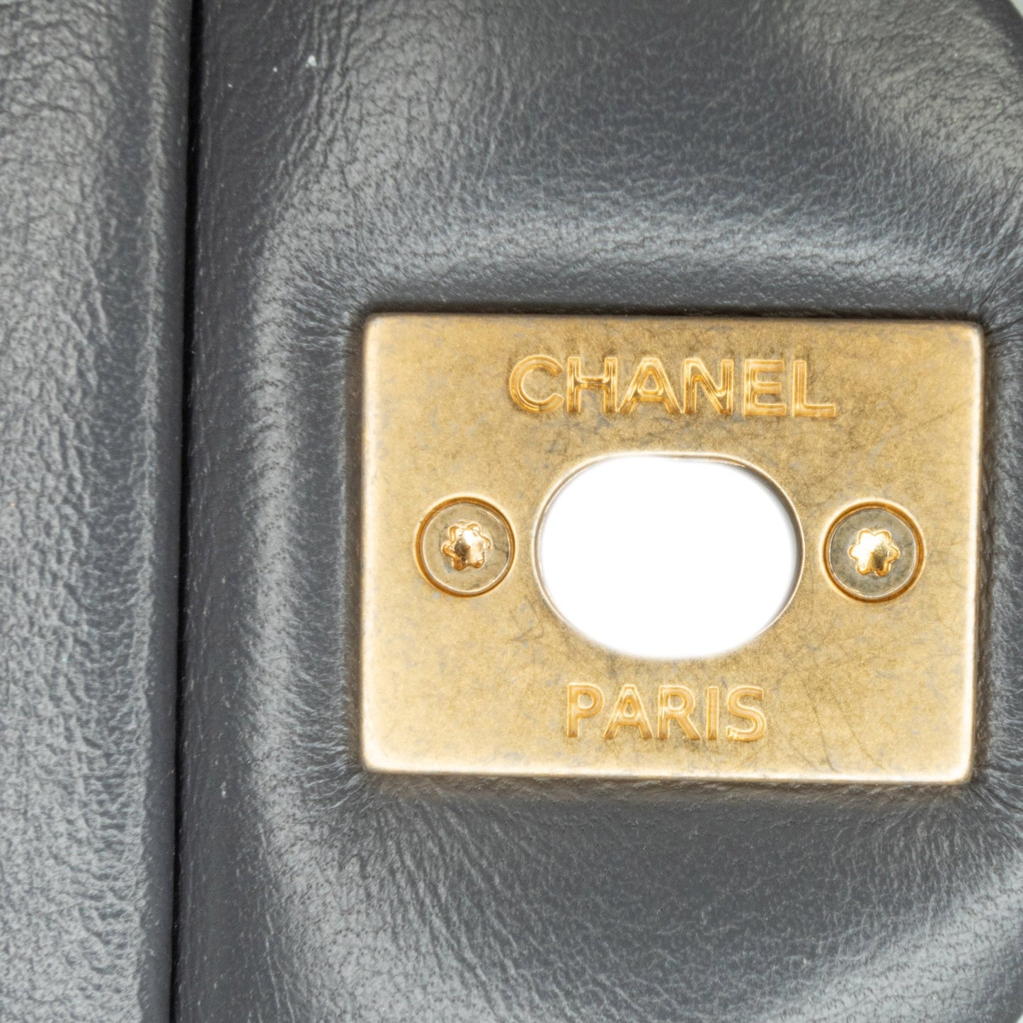 Gray Chanel Mini Quilted Lambskin Crush on Chains Flap Crossbody Bag