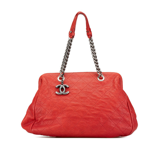 Chanel Sac Medium Quilted Caviar Frame Tote