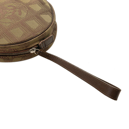 Green Chanel New Travel Line Nylon Pouch