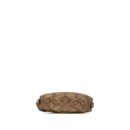 Green Chanel New Travel Line Nylon Pouch
