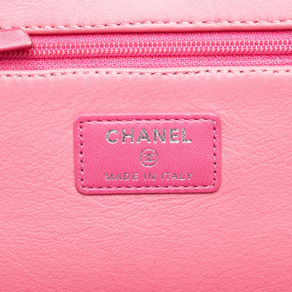 Blue Chanel CC Quilted Lambskin Wallet On Chain Crossbody Bag