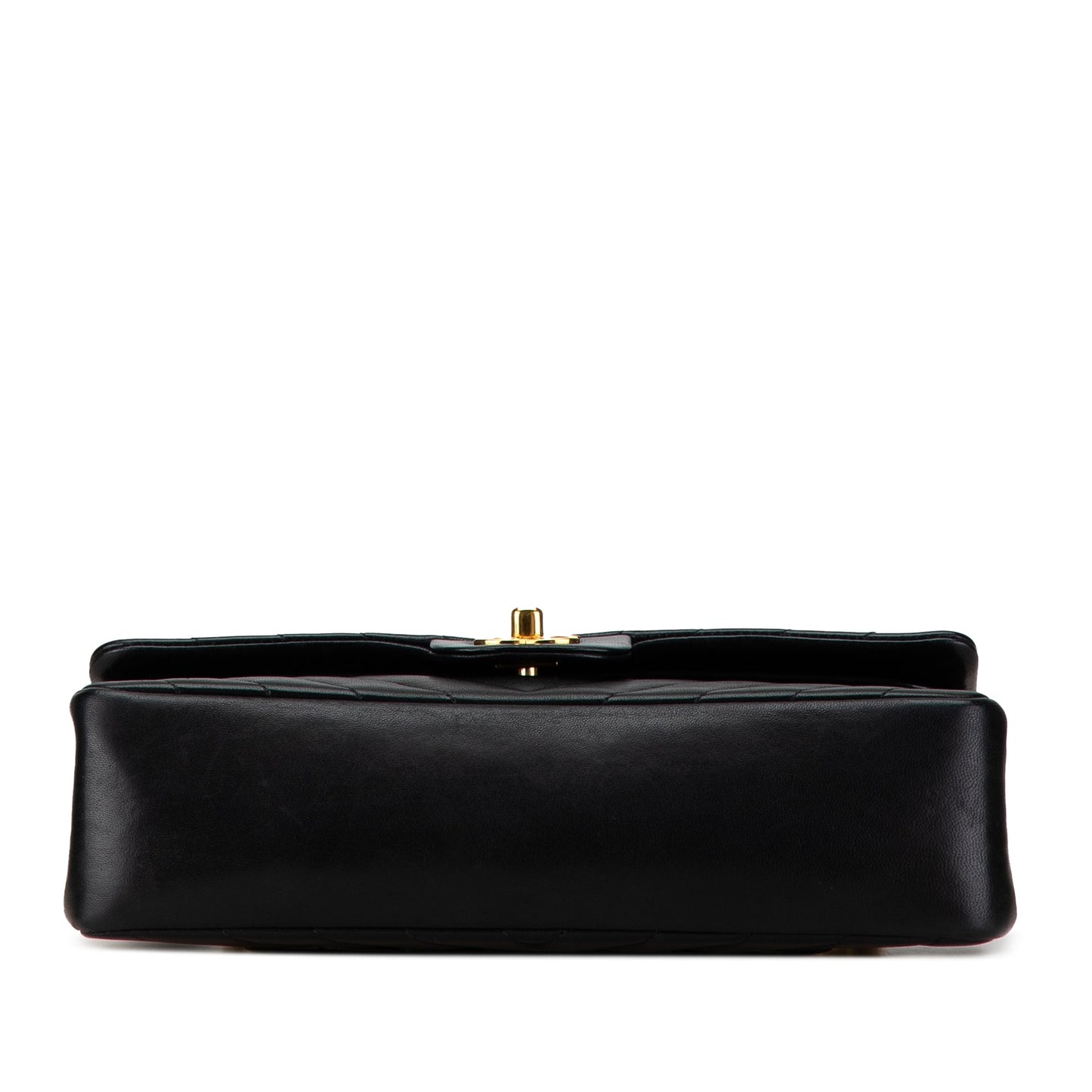 Black Chanel Medium Chevron Lambskin Double Flap Shoulder Bag