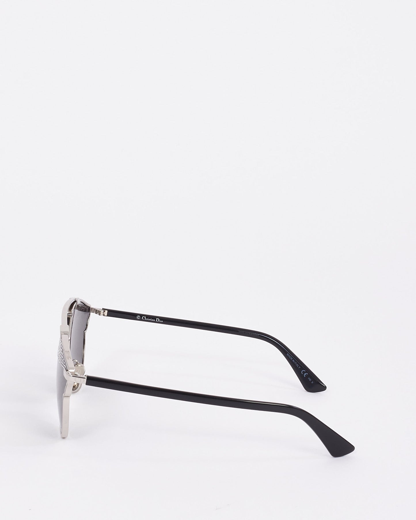 Dior Black & Silver Metal Studded So Real Sunglasses