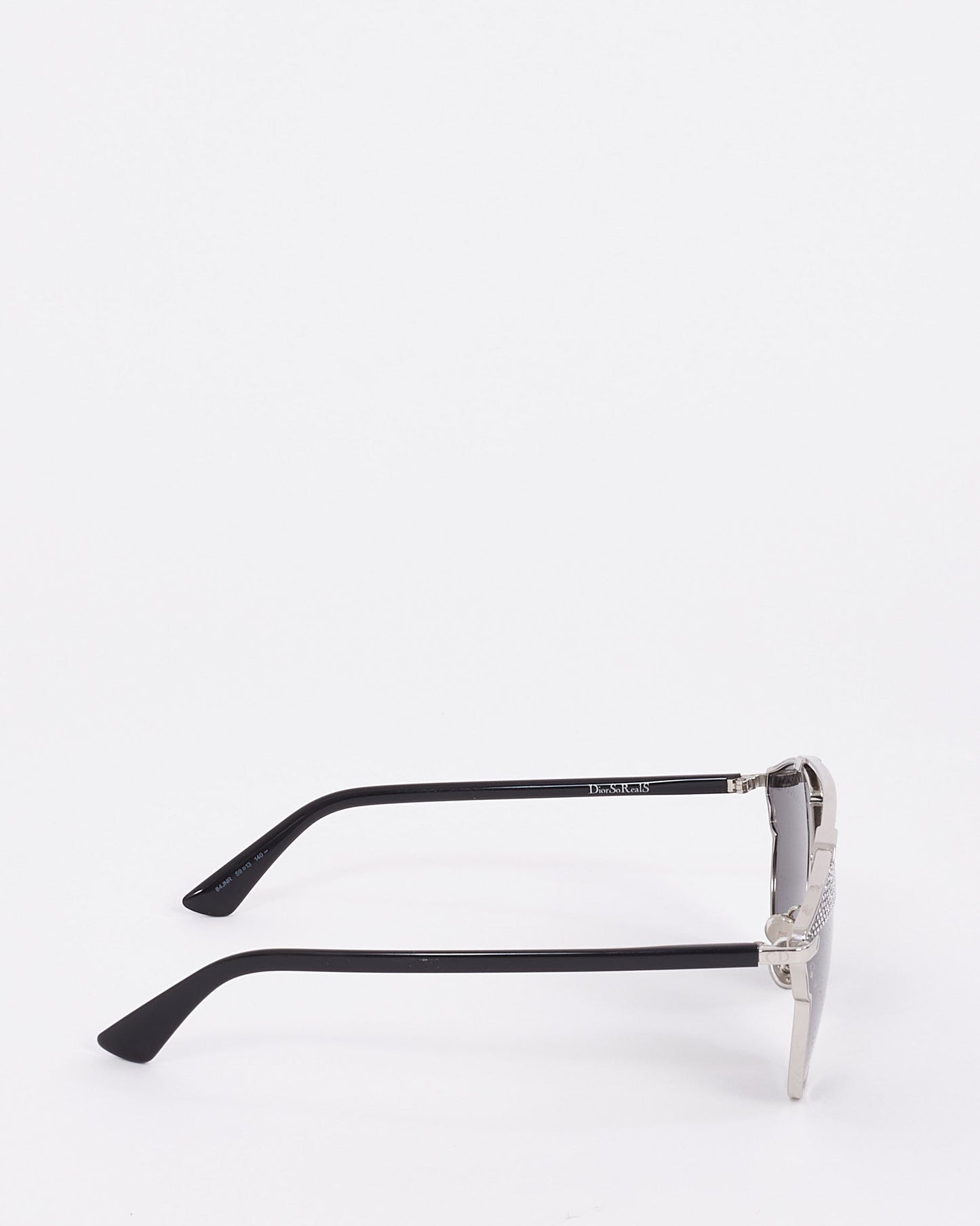 Dior Black & Silver Metal Studded So Real Sunglasses