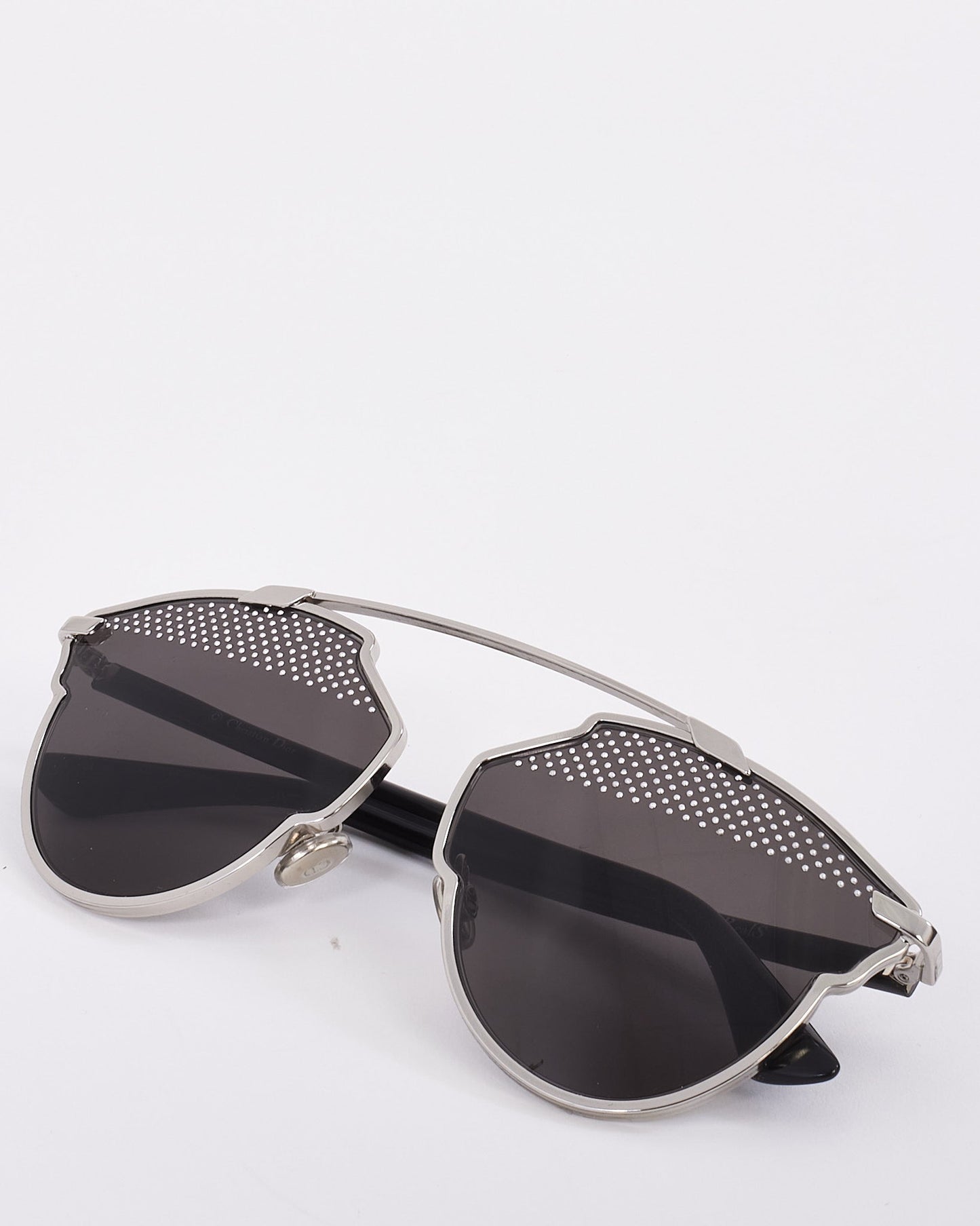Dior Black & Silver Metal Studded So Real Sunglasses
