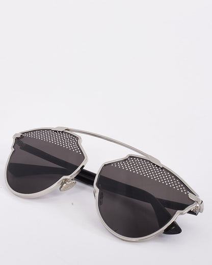 Dior Black & Silver Metal Studded So Real Sunglasses