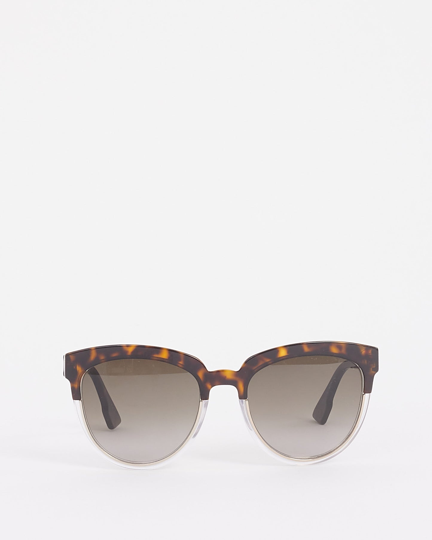 Dior Brown & Clear Acetate DiorSight Sunglasses