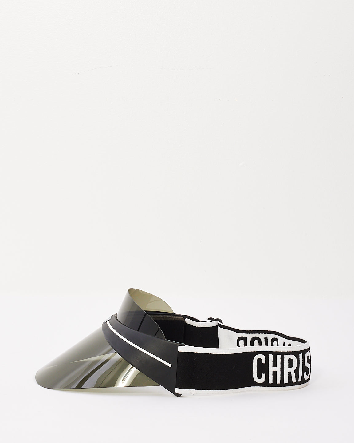Dior Black Acetate & Fabric Club 1 Visor