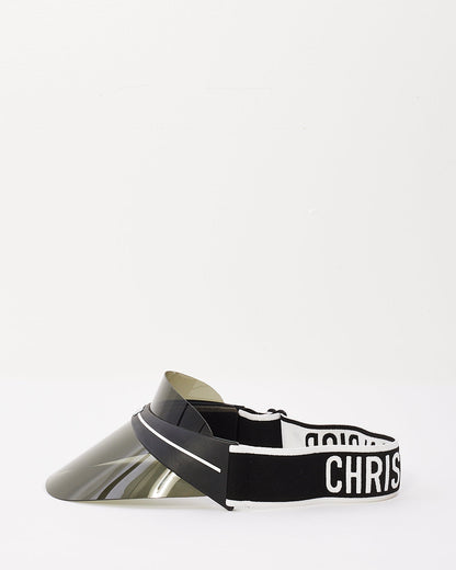 Dior Black Acetate & Fabric Club 1 Visor