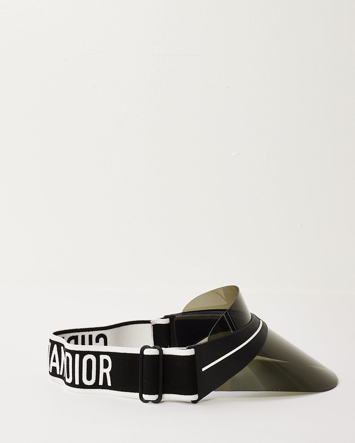 Dior Black Acetate & Fabric Club 1 Visor