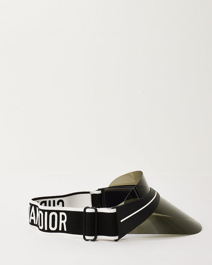 Dior Black Acetate & Fabric Club 1 Visor