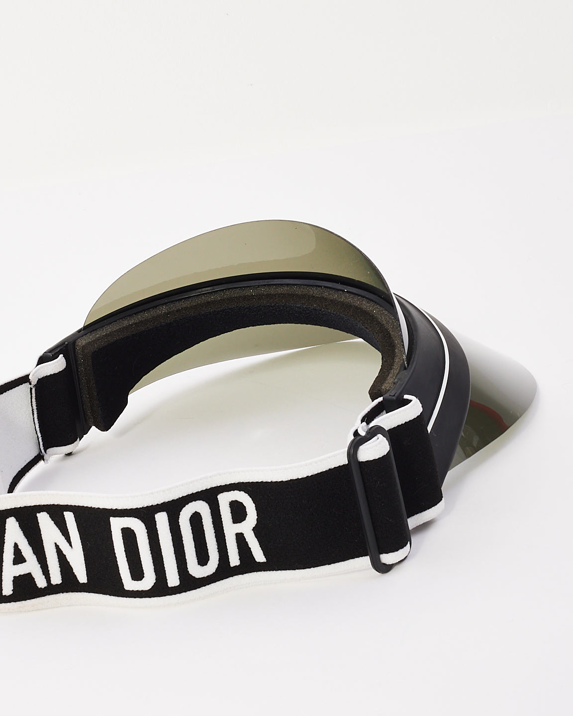 Dior Black Acetate & Fabric Club 1 Visor