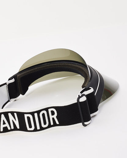 Dior Black Acetate & Fabric Club 1 Visor