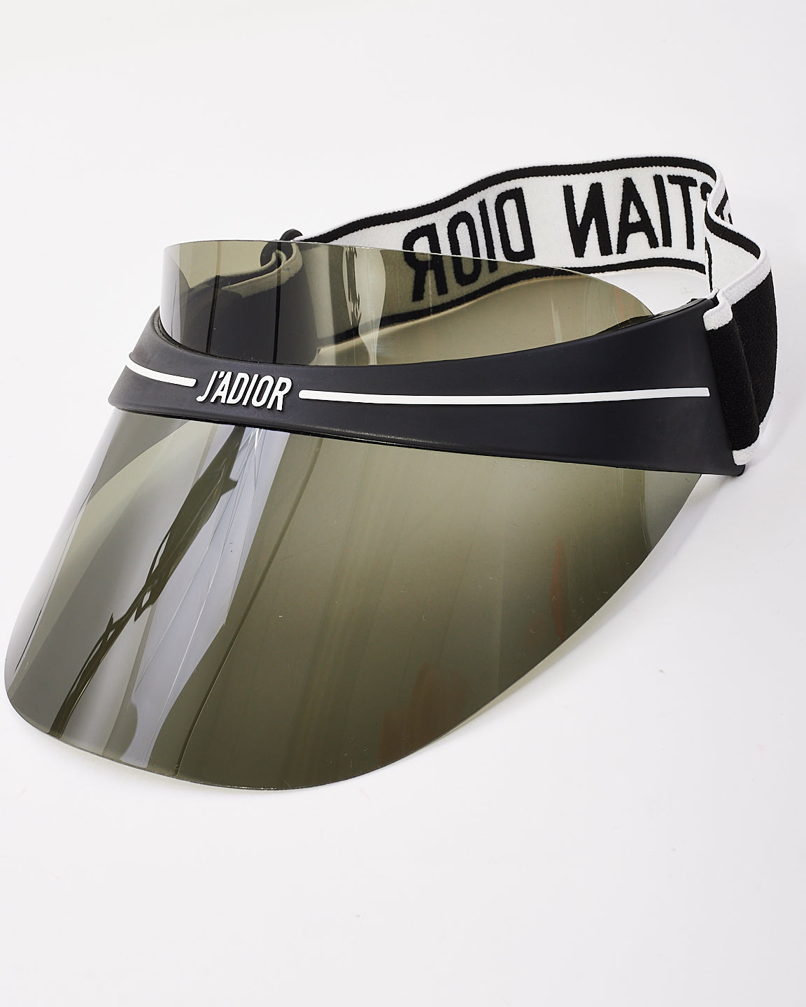 Dior Black Acetate & Fabric Club 1 Visor