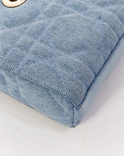 Dior Blue Denim Small Lady D Joy Bag