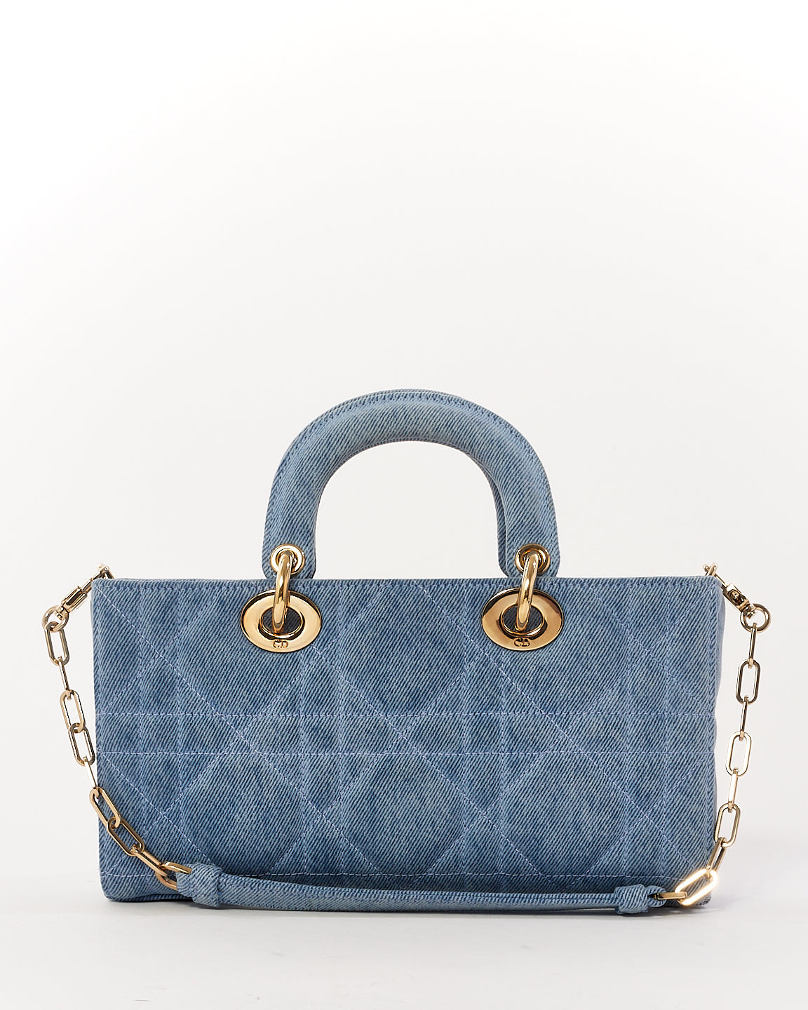Dior Blue Denim Small Lady D Joy Bag